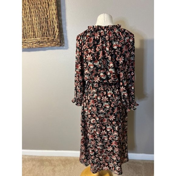 Talbots Midi Dress S Small Autumn Garden Stretch Career Church NEW NWT $149 - Picture 7 of 11